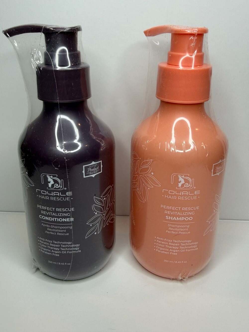 Bnew sealed Royale Hair Rescue Shampoo And Conditioner Set 8.45 Fl Oz
